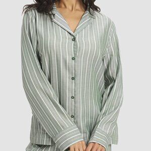 Cozy Earth Women's Soft Woven Pajama Top Sz M